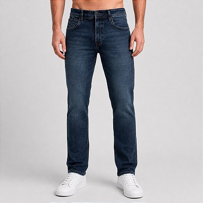 Calça Jeans Dudalina Right Matizado Pr27 Azul Masculino