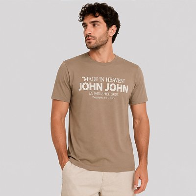 Camiseta John John Device Ve27 Bege Masculino
