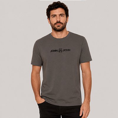 Camiseta John John Flat Ve27 Cinza Masculino