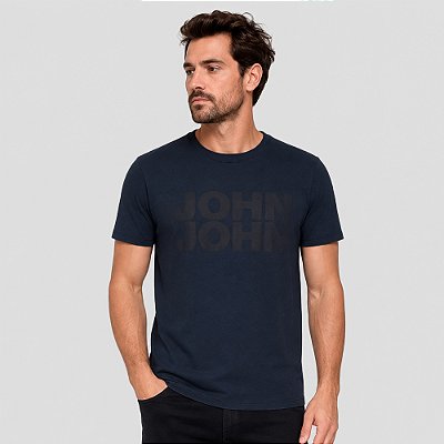 Camiseta John John Blur Ve27 Marinho Masculino