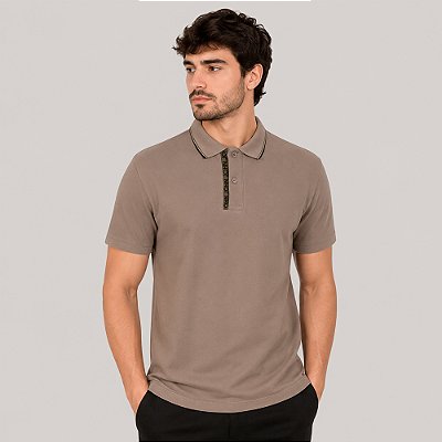 Camisa Polo John John Cassis Ve27 Bege Masculino