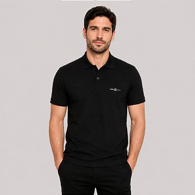 Camisa Polo John John High Ve27 Preto Masculino