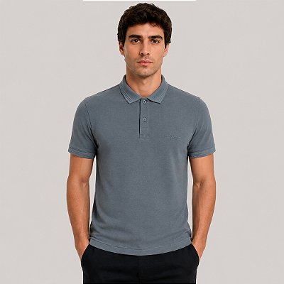 Camisa Polo John John High Ve27 Azul Masculino