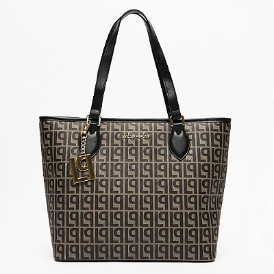 Bolsa Shopping Lança Perfume Monograma Ve27 Preto Feminino