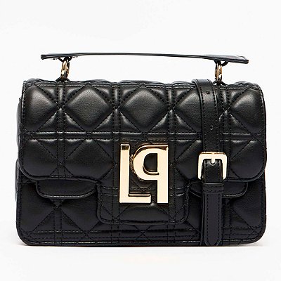 Bolsa Tote Lança Perfume Matelassê Ve27 Preto Feminino