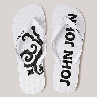 Chinelo John John Logo Ve27 Branco Masculino