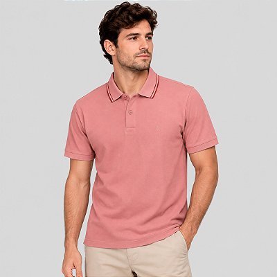 Camisa Polo Individual Comfort Basic Ve27 Rosa Masculino