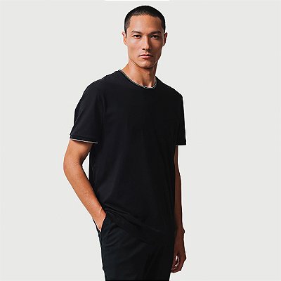 Camiseta Aramis Basic Friso Ve27 Preto Masculino