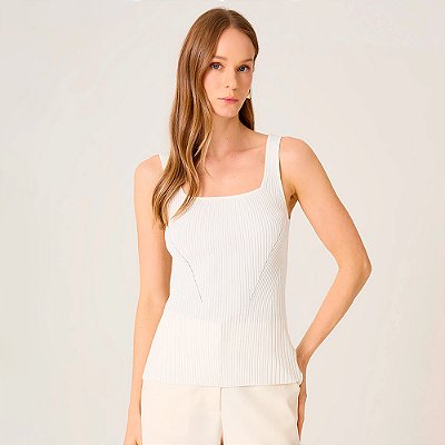 Regata Dudalina Tricot Ve27 Off White Feminino