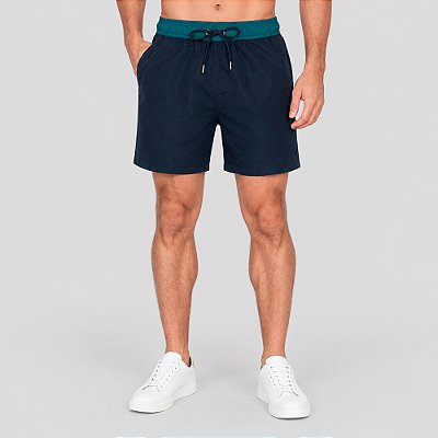 Short Dudalina Relax Classic Ve27 Azul Masculino