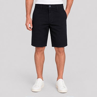 Bermuda Jeans Dudalina Chino Right Ve27 Marinho Masculino