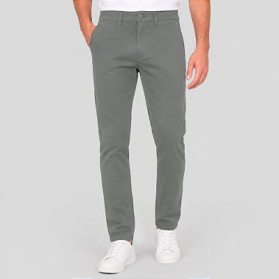 Calça Sarja Dudalina Alfaiataria Slim Ve27 Cinza Masculino