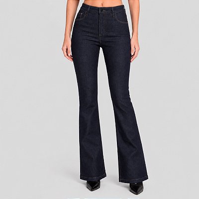 Calça Jeans Dudalina Chloe Bootcut Ve27 Azul Feminino