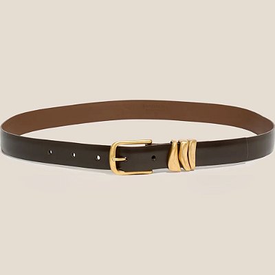 Cinto de Couro Dudalina Jessica Ve27 Marrom Feminino