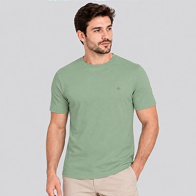 Camiseta Dudalina Color Essentials Ve27 Verde Masculino