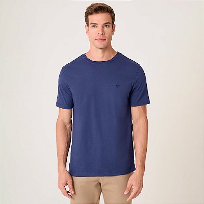 Camiseta Dudalina Essentials Ve27 Azul Masculino