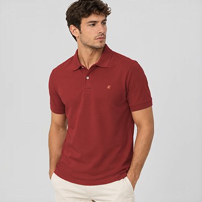 Camisa Polo Colcci Clean Ve27 Vermelho Masculino