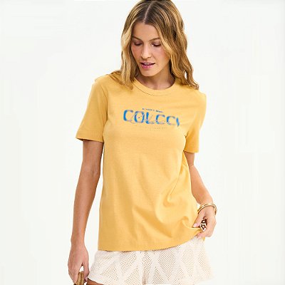 Camiseta Colcci Authentic Ve27 Amarelo Feminino
