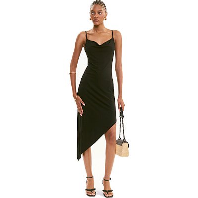 Vestido Colcci Midi Ve27 Preto Feminino