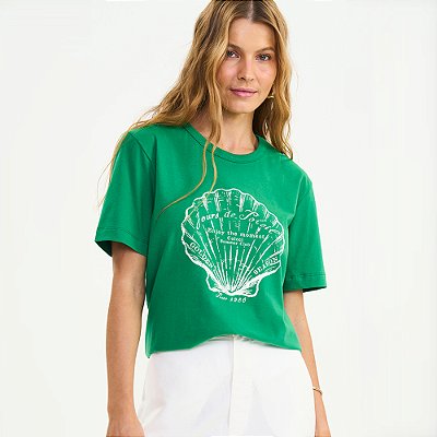 Camiseta Colcci Summer Ve27 Verde Feminino