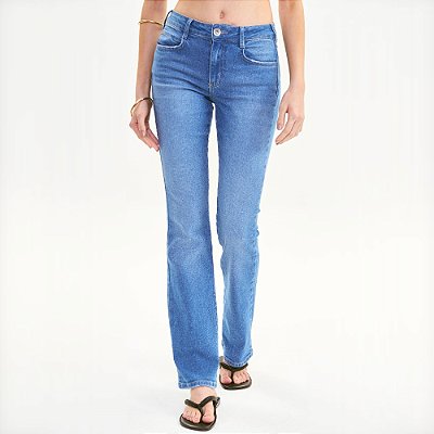 Calça Jeans Colcci Bia Reta Ve27a Azul Feminino