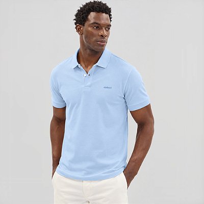 Camisa Polo Colcci Basic Ve27 Azul Masculino