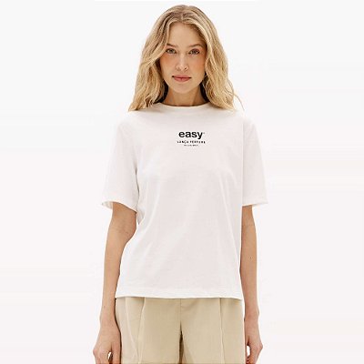 Camiseta Easy Lança Perfume Arte Ve27b Off White Feminino