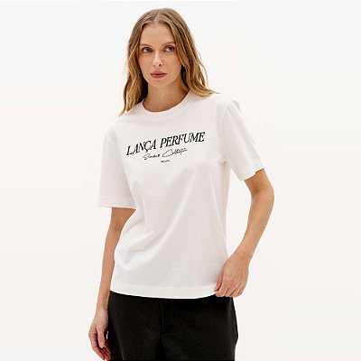Camiseta Lança Perfume Regular Ve27b Off White Feminino