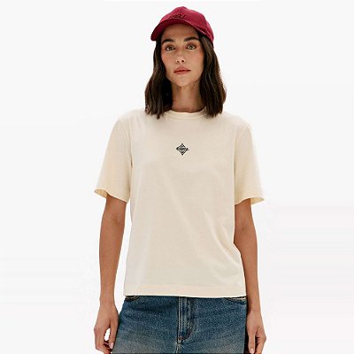 Camiseta Easy Lança Perfume Regular Ve27c Bege Feminino
