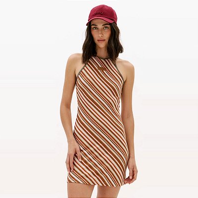 Vestido Easy Lança Perfume Curto Ve27b Marrom Feminino
