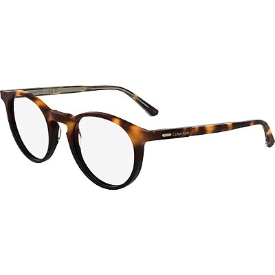 Armação Calvin Klein 25518 233 Marrom Masculino