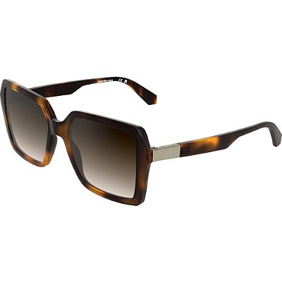 Óculos de Sol Calvin Klein Jeans 26602S 235 Marrom Feminino
