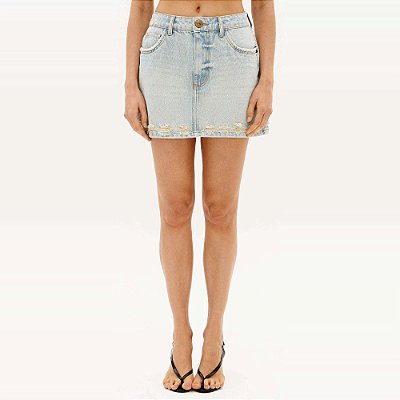 Saia Jeans Lança Perfume Comfort Cint Méd Ve27 Azul Feminino