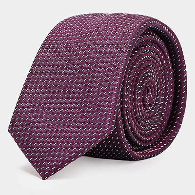 Gravata Aramis Seda Auron Ve27 Bordô Masculino