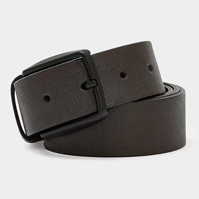 Cinto Aramis Couro Saffiano Basic Ve27 Marrom Masculino