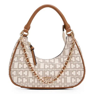 Bolsa Shoulder Colcci Monograma Ve27 Off White Feminino
