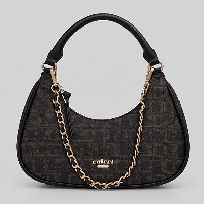 Bolsa Shoulder Colcci Monograma Ve27 Marrom Feminino
