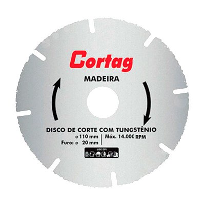 DISCO CORTAG TUNGSTENIO MAD. 110MM