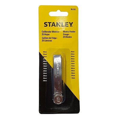 CALIBRADOR DE FOLGAS SATANLEY 25 LÂMINAS 78-212