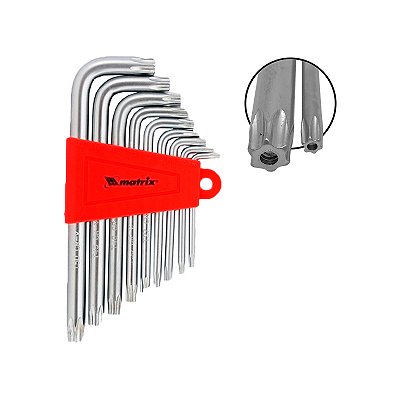 JOGO CHAVE TORX MTX 10A50 CURTO