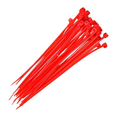ABRAÇADEIRA NYLON VERMELHA 3,6 X 150 C/100 STARFER