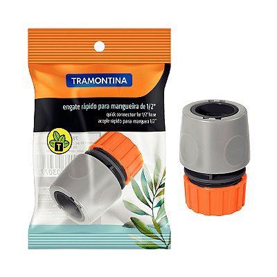 ENGATE RÁPIDO EM PVC PARA MANGUEIRA 1/2" TRAMONTINA