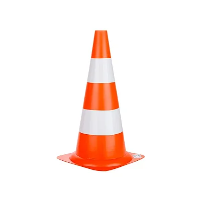 CONE DE SINALIZAÇÃO DELTA 50CM LARANJA/BRANCO