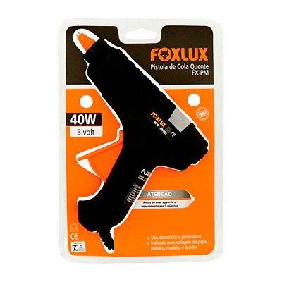 PISTOLA ELÉTRICA PARA SILICONE FOXLUX 40W MÉDIA E EFICIENTE