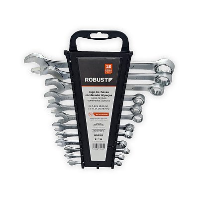 JOGO CHAVE COMBINADA ROBUST 6 A 22 -12PC-