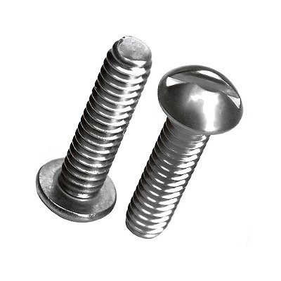 PARAFUSO MAQUINA CABEÇA REDONDA FENDA 1/4X3 INOX C/10