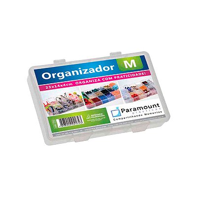 CAIXA BOX ORGANIZADORA PARAMOUNT M 23X 14CM