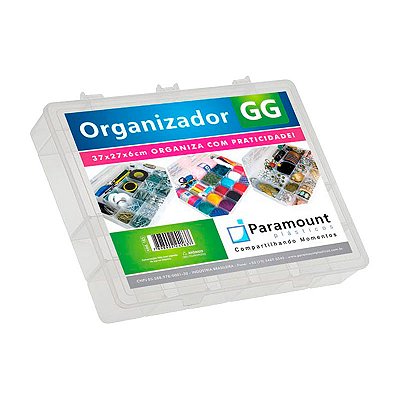 CAIXA BOX ORGANIZADORA PARAMOUNT GG 37X 27CM
