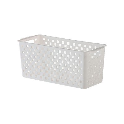 CESTO ORGANIZADOR BRANCO QUADRATTA 27X12 893
