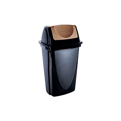 LIXEIRA PLASUTIL BASCULANTE 9L PRETA 3485